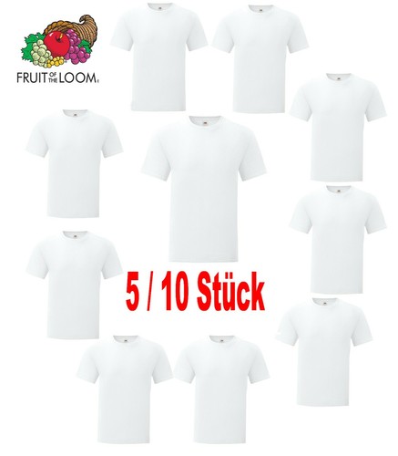 Fruit Of The Loom Pullover Damen Fruit Of The Loom T-Shirt 10 - Pack Heavy Cotton "TOP" Grau Größe: XXL Shirts Herren