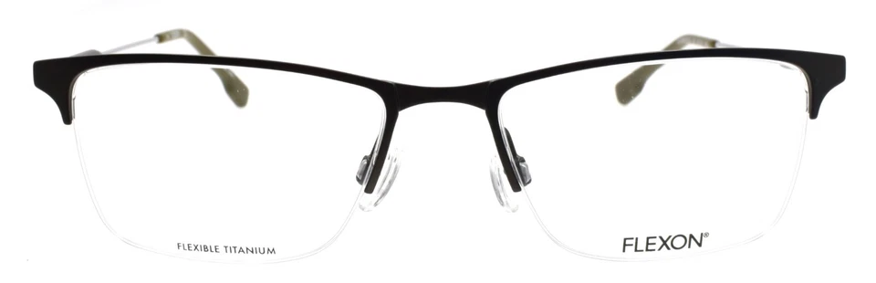 Flexon E1122 310 Men's Glasses Frames Half-rim Moss 53-18-145 Flexible Titanium - Image 2 of 3