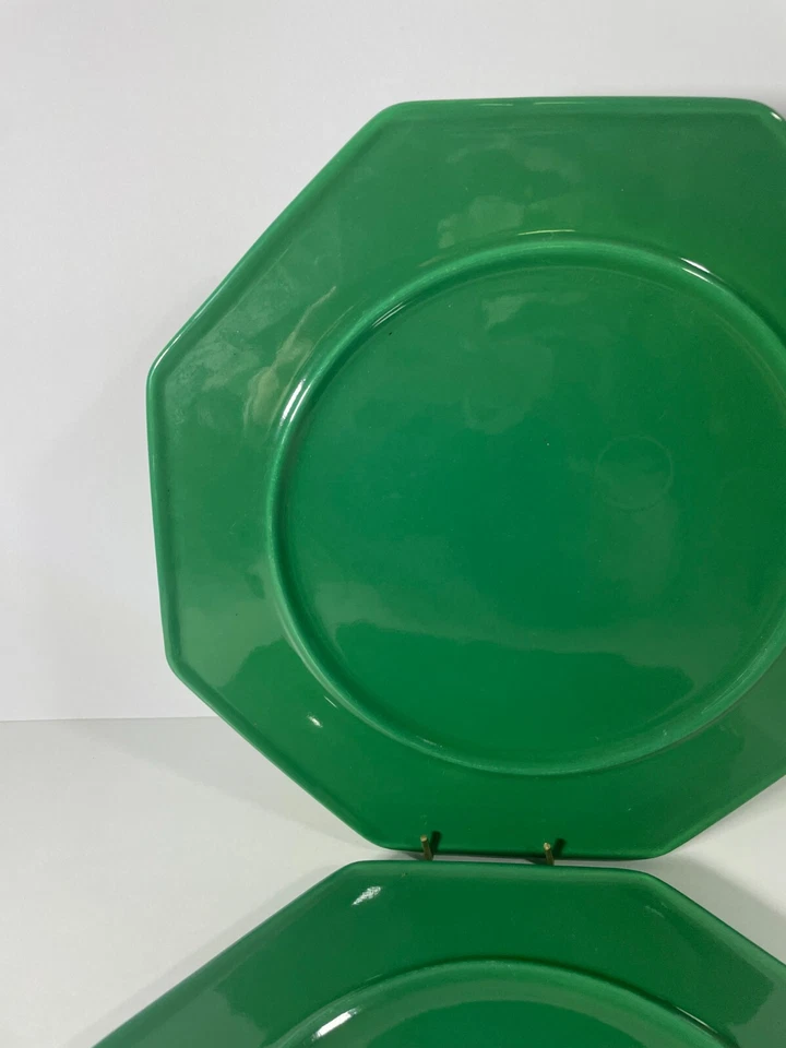 Villeroy & Boch Plates Gallo Design Green German Set of 2 Porcelain - Image 4 of 4