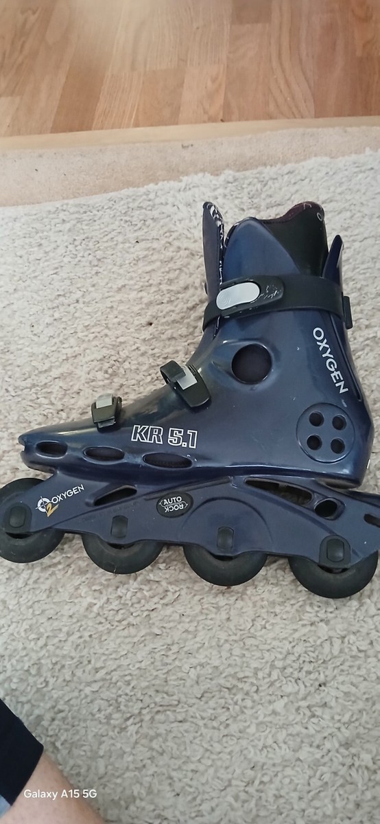 Oxygen Kr 5.1 PBS Rollerblades Inline Skates Black Grey Size