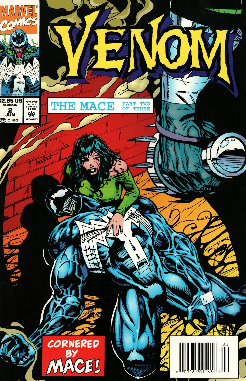 Venom The Mace #2 Newsstand (1994) Marvel Comics