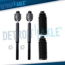 4pc Inner Tie Rod End + Rack & Pinion Boots for Lexus GS470 Toyota 4Runner