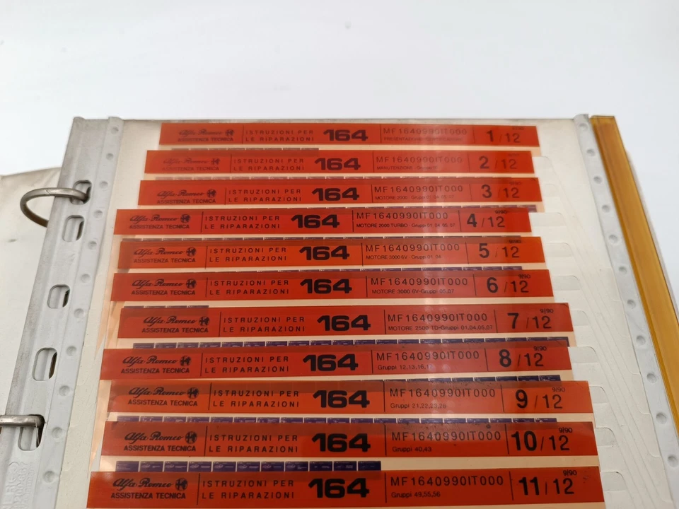 Manuale officina istruzioni per riparazioni Microfiches Alfa Romeo 164 e Alfa 33 - Immagine 4 di 4