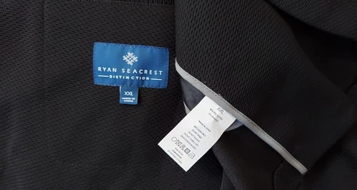 RYAN SEACREST DISTINCTION MEN'S BLACK POLYESTER BLEND JACKET SIZE XXL NWOT  image 9
