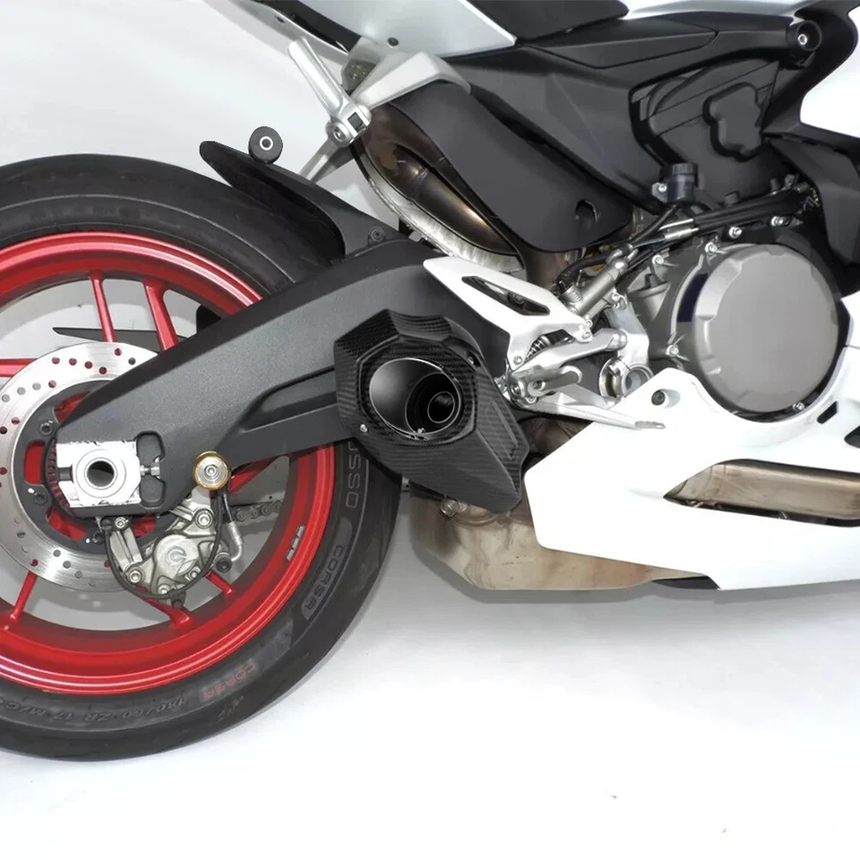 For Ducati 1299 Panigale R 2018-2019 Exhaust Pipe With Carbon Fiber Heat Shield Foto 2 de 4