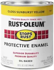 Rust-Oleum Stops Rust Brush On Paint, Quart, 32 Fl Oz, Choose Your Color
