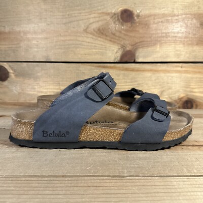Mens Women’s Betula Original Birkenstock Blue Two Strap Sandals Shoes  RARE
