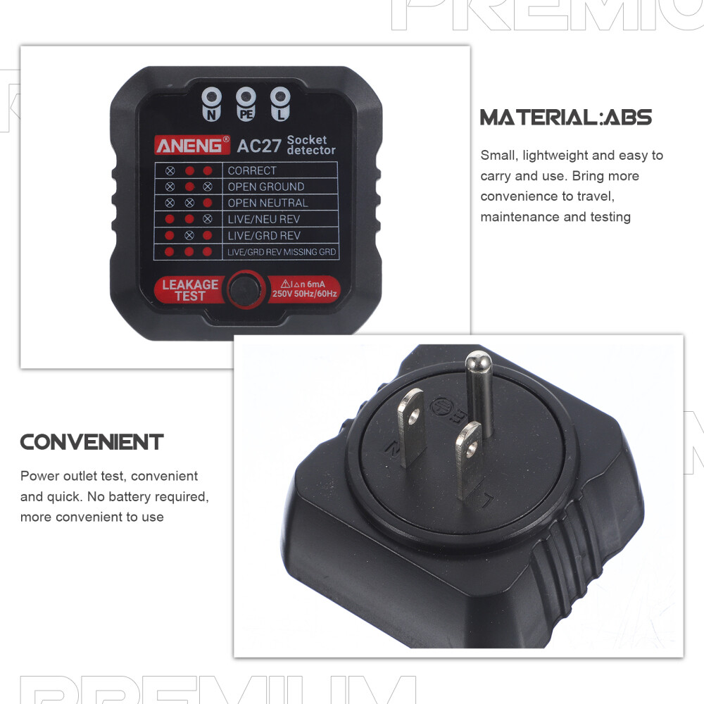 4 Pieces Power Outlet Tester Plug for Electrical Outlets Detector eBay