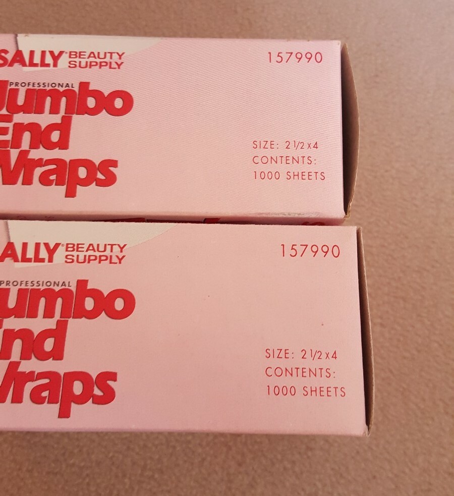 Sally Beauty Jumbo End Wraps Hair Styling Product 2,000 Sheets Total (2