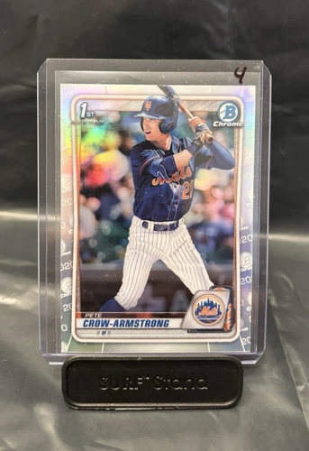2020 Bowman Draft Chrome Pete Crow-Armstrong Rookie 1st Bowman Refractor BD-72