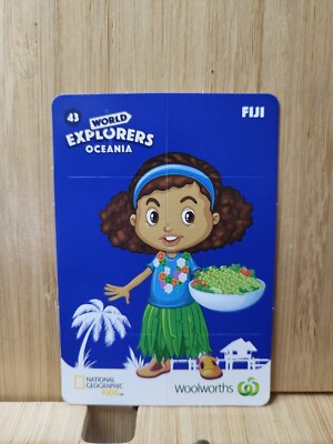 Woolworths World Explorers #43 FIJI Card  FREE POST
