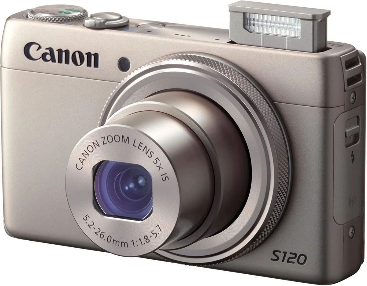 Canon PowerShot S120 Digital Camera w/12.1 MP W/ Battery & Charger