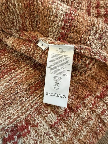 Damen RE/DONE 90’s Crop Wolle Kaschmir Strickjacke Terracotta/Multi Gr. M Neu mit Etikett - Bild 11 von 12
