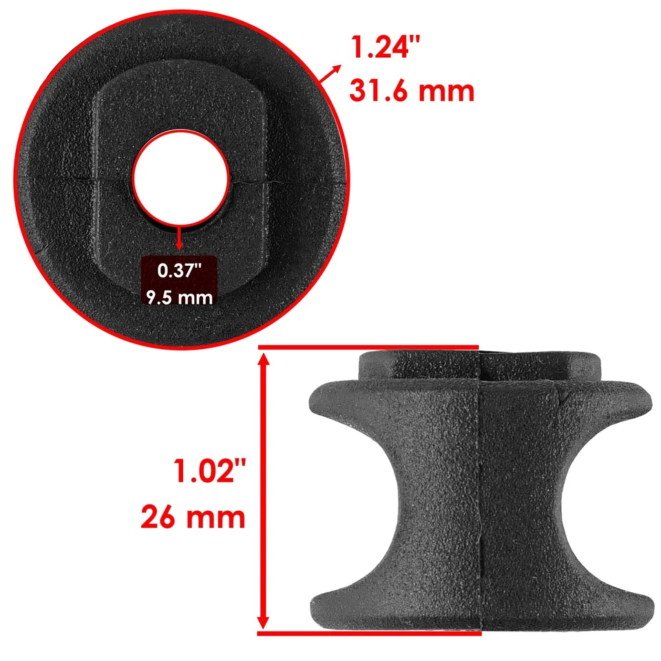 Rear Suspension Stabilizer Sway Bar w/Bushing for Polaris Ranger XP700 2006 2008 - Image 3 of 4