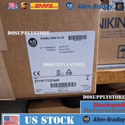 2711P-T12C4A8 Film HMI PanelView AB Plus 6 1250 Touch Color 12.1 US Free Tax