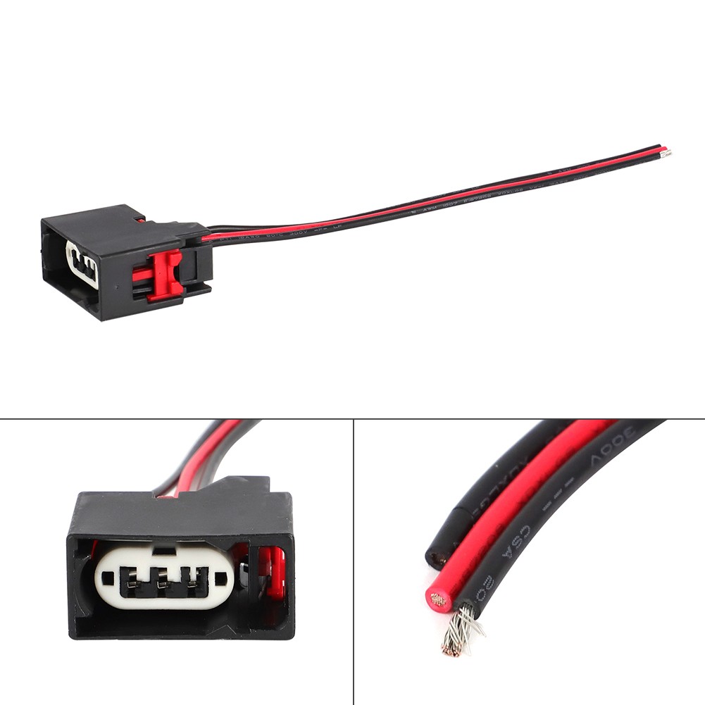 Stop Brake Lights Connector Female 3 Pin Wire Harness For 11-18 Ram 1500 5.7L US