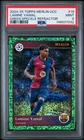 7032 Lamine Yamal 2024 Topps Merlin Chrome UEFA #19 Green Speckle /99 PSA 9