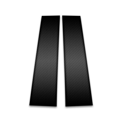 2pc Carbon Fiber Pillar Post Covers for 2010-2023 Fiat 500 - SRC0420