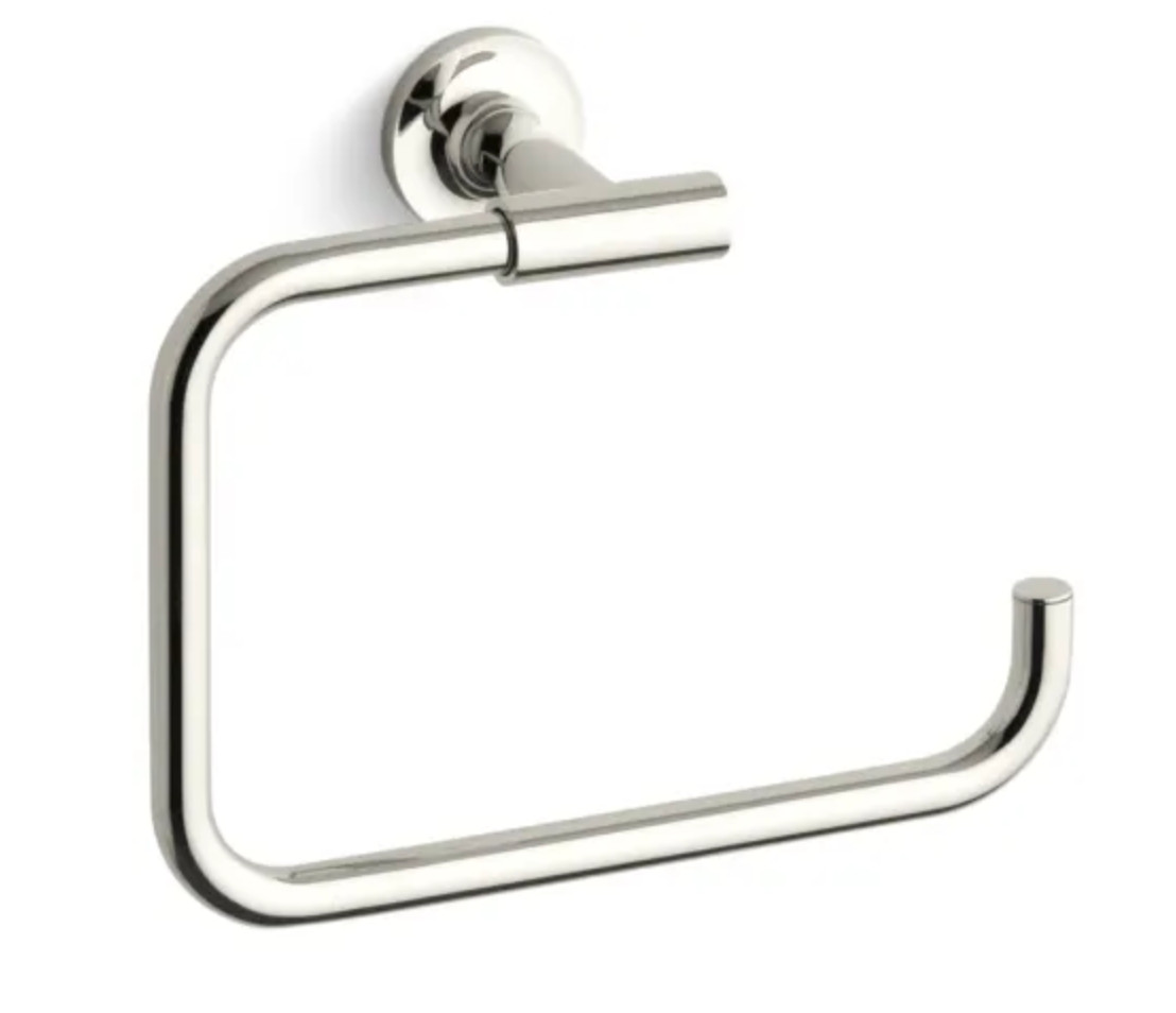 Ring Bathroom Polished Nickel New