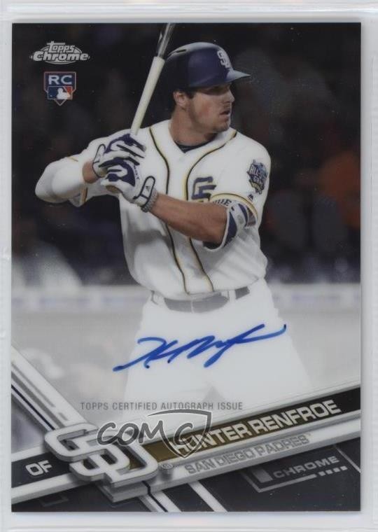 2017 Topps Chrome Rookie Auto Hunter Renfroe #RA-HR Auto RC 1c0s