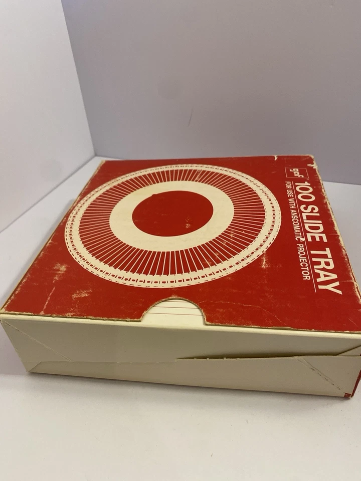 Bandeja deslizante GAF 100 carrusel redondo con caja de almacenamiento, vintage Foto 2 de 4