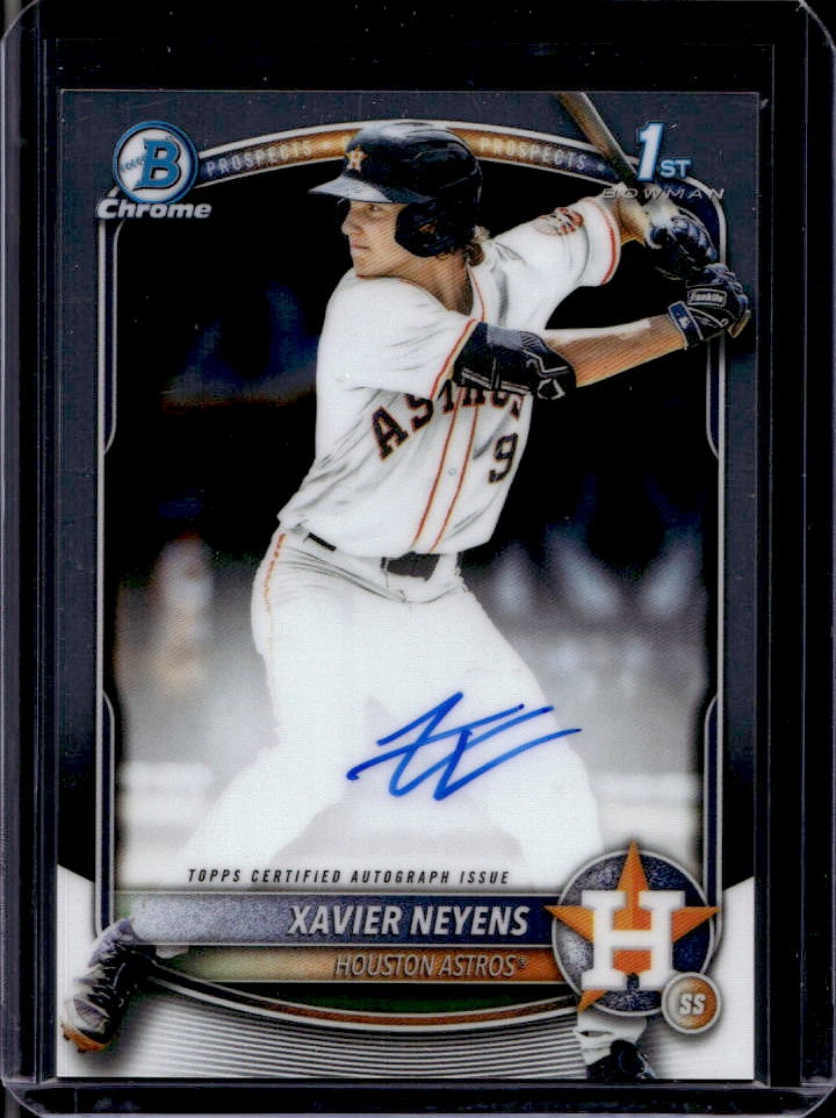 2025 Bowman Draft Xavier Neyens Chrome Auto 1st Prospect #CPA-XN Astros