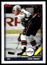 1991-92 Topps John Druce Washington Capitals #206