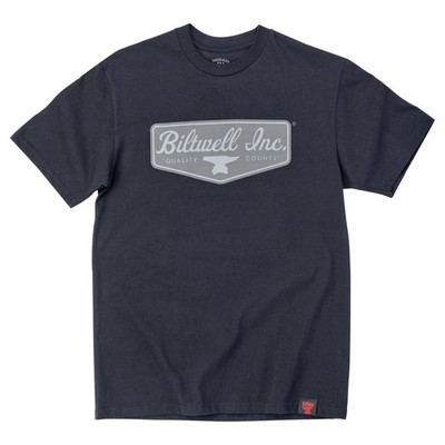 Schwarzes T-Shirt Mit Biltwell Wappen Grey Taglia M