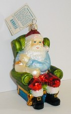 2021 OLD WORLD CHRISTMAS - SANTA VACCINATED - BLOWN GLASS ORNAMENT - NEW 40323