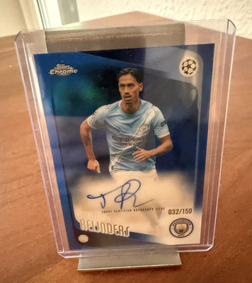 Topps Chrome Reijnders Autogramm 032/150 Manchester City UEFA Champions League