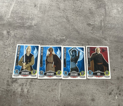 Topps Star Wars Force Attax Sammelkarten Lot 4 Karten Ki-Adi-Mundi Dooku