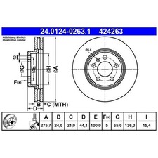 2x Bremsscheibe vorne für Skoda Fabia 4 PJ3 Kamiq NW4 Scala NW1 | 26240211