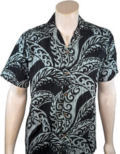 Vintage RJC Resort Cotton Hawaiian Shirt Mens Medium Tropical Print Made in USA