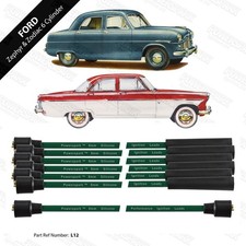 Ford Zephyr Zodiac HT Leads 8mm Green Double Silicone Push Fit Mk2 Mk3 6 Cyl