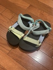 Teva Kids Original Sandals, Blue and Green, Size US 13