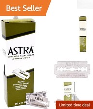 High-Quality 100-Pack Double Edge Safety Razor Blades - Perfect for All Skin