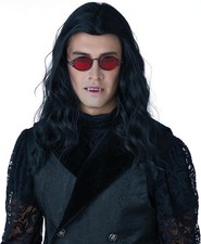 Long Wavy Cosplay Wig Vampire Fancy Dress Up Halloween Adult Costume Accessory