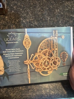 UGEARS Aero Clock 3D Puzzle Aero Clock Model Making 3D Wooden Puzzle Model Kit for Adults Wooden Mechanical Wall Clock with Pendulum Mechanical Kits UGEARS Aero Clock 3D Puzzle Aero Clock Model Making 3D Wooden Puzzle Model Kit for Adults Wooden Mechanical Wall Clock with Pendulum Mechanical Kits