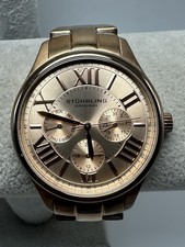 Reloj Stuhrling Oro Rosa Original Damas Batería Nueva 38MM 7" S77
