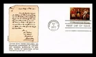 DR JIM STAMPS US COVER SURRENDER AT SARATOGA BICENTENNIAL FDC GAMM CACHET