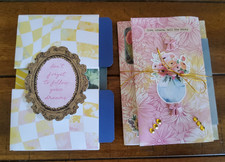 2 Piece Set - Create Junk Journal Handmade Booklets Mini Folios and or Ephemera