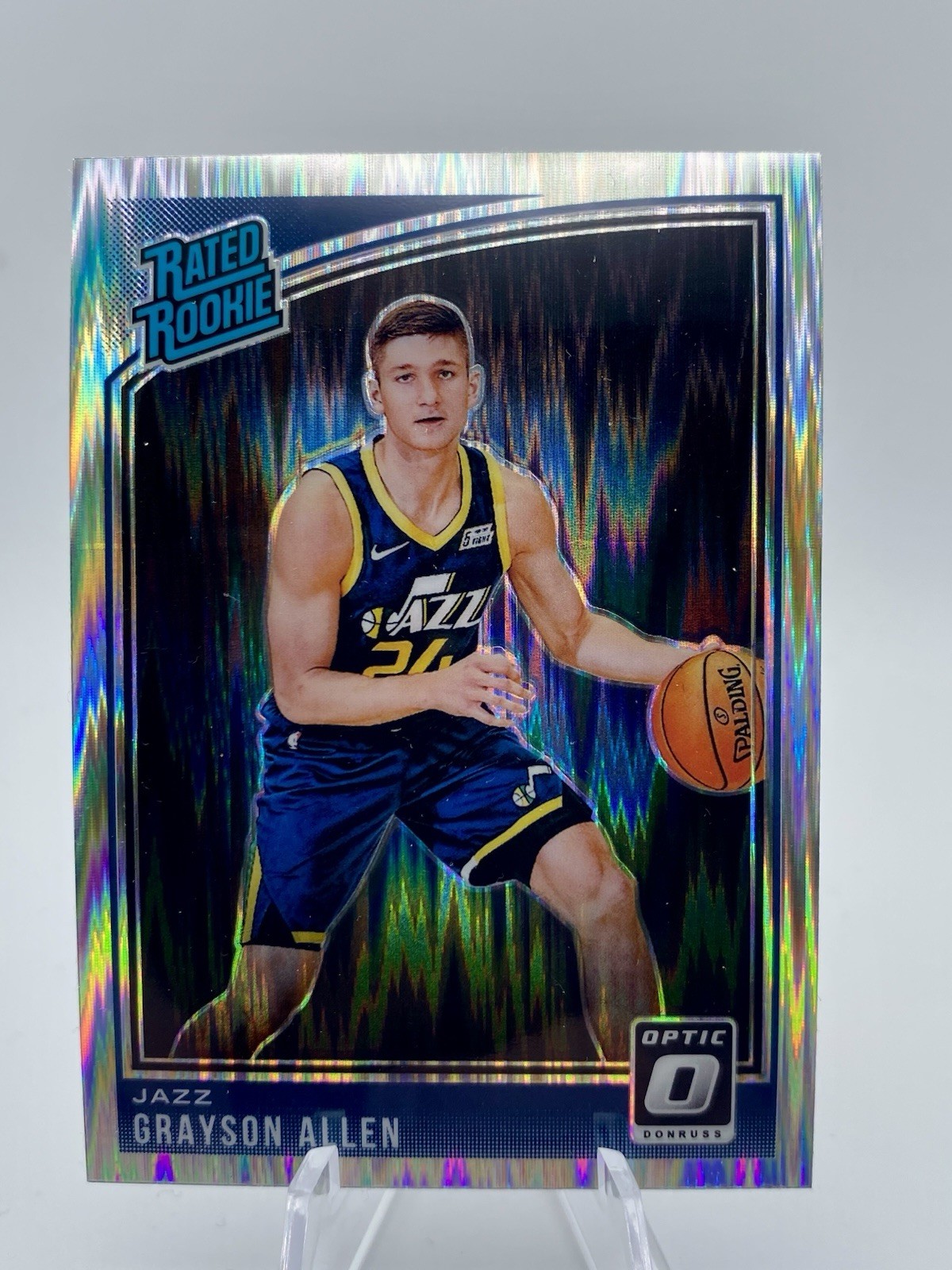 2018 Panini Donruss Optic Grayson Allen Shock Rookie RC #156 Utah Jazz