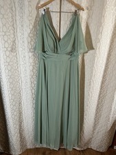 NEW Azazie Wisteria Chiffon Sleeveless A-Line V-Neck Pleated Bridesmaid Dress