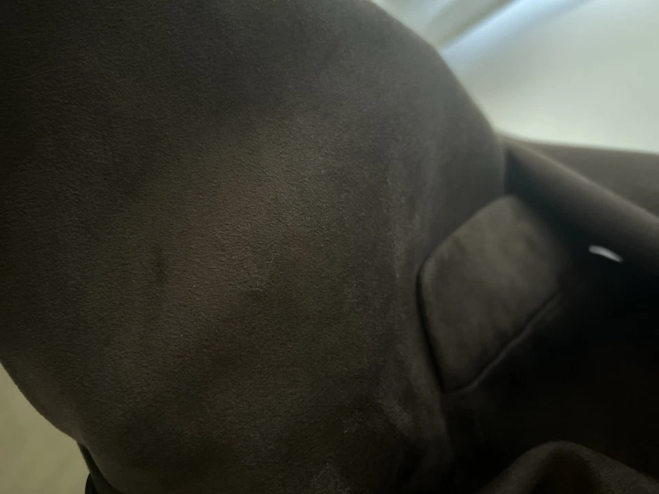 Chaqueta Blazer Gianfranco Ruffini Tres Botones Marrón Sólido Gamuza 46-R Foto 4 de 4