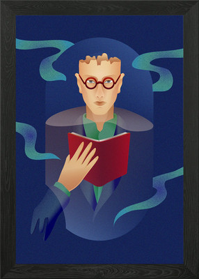 Reader Gerahmtes Wandbild Poster Leinwanddruck Bild