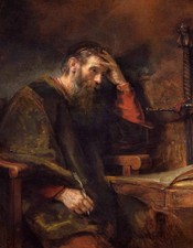 Rembrandt Saint Paul Giclee Print on Canvas 8x10 Biblical Masterpiece Wall Art