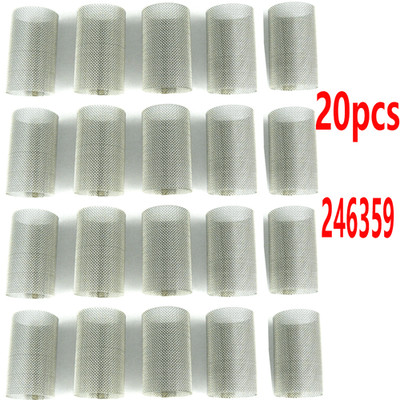 20pcs 246359 Screen Filters 80 mesh for Fusion Air Purge AP CS MP PC Spray Gun