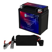 Mighty Max YTZ7S Battery Replacement for Yamaha YFZ450R 18-19  12V 1Amp Charger