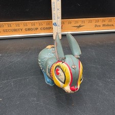 Vintage Windup Hopping Bunny Made In Japan WORKS