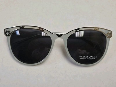 New Draper James DJ7041 416 Milky Blue/Grey 55-18-135 Sunglasses